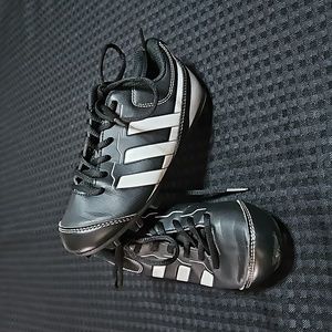 Adidas,  baseball,  cleats,  size 11, black and white